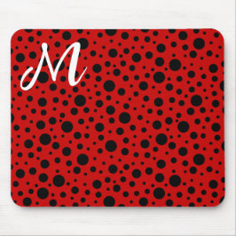 Red and black polka dots funny ladybug musmatta