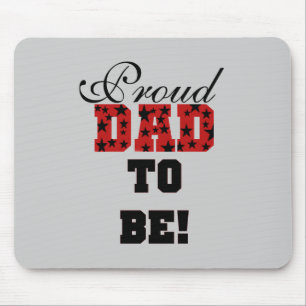 Red and Black Proud Pappa till Be-shirts och gåvor Musmatta