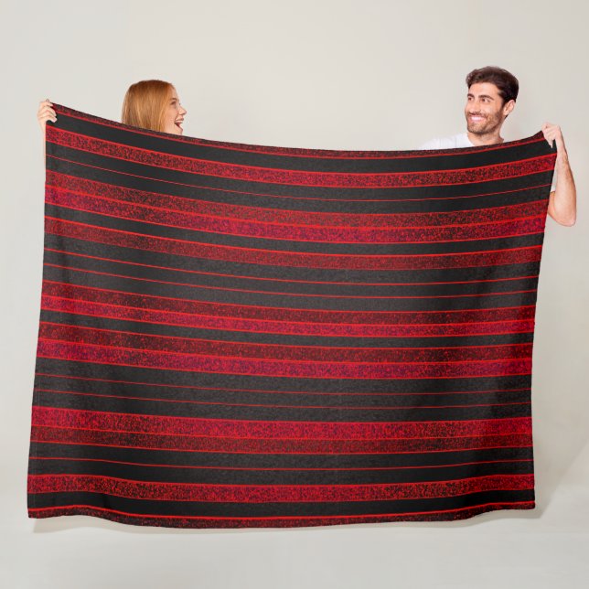 Red and Black Rand Fleece Blanket (På plats)