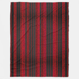 Red and Black Rand Fleece Blanket