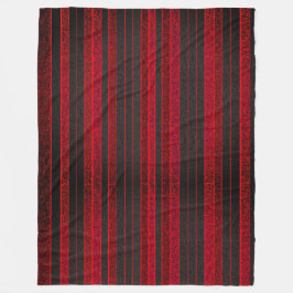 Red and Black Rand Fleece Blanket