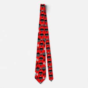 Red and Black Retro-juldekorationen Boll Slips