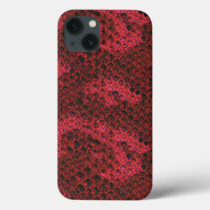 Red and Black Snake Skin Mönster