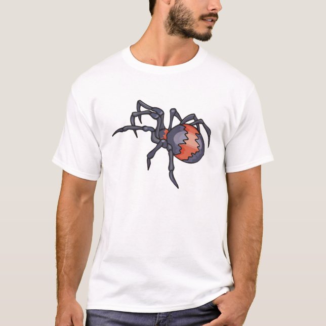 Red and Black Spider Tee (Framsida)