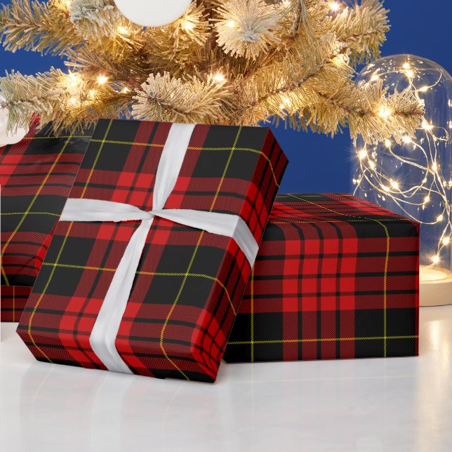 Red and Black Tartan, Julplagt Presentpapper (Helgdagar)