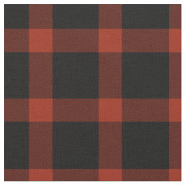 Red and Black Tartan Play Mönster Tyg