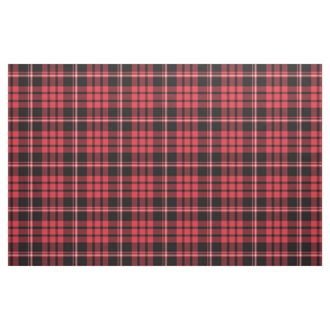 Red and Black Tartan Play Scottish Mönster Tyg (Fat Quarter)