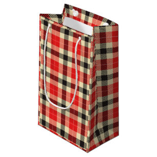 Red and Black Tartan Play Small Gift Bag