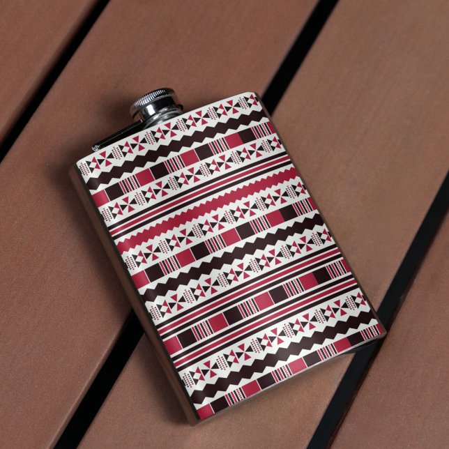 Red and Black Tribal Mönster Fickplunta (Skapare uppladdad)
