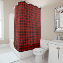 Red and Black Wallace Klan Scottish Tartan
