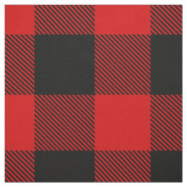 Red and Black XXL Buffalo Check Play Tartan Tyg