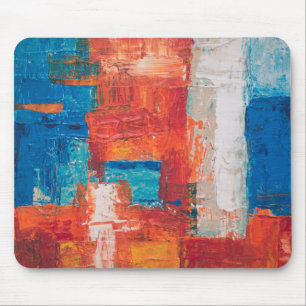 Red and Blue Acrylic Painting Abstrakt Art Abstrac Musmatta