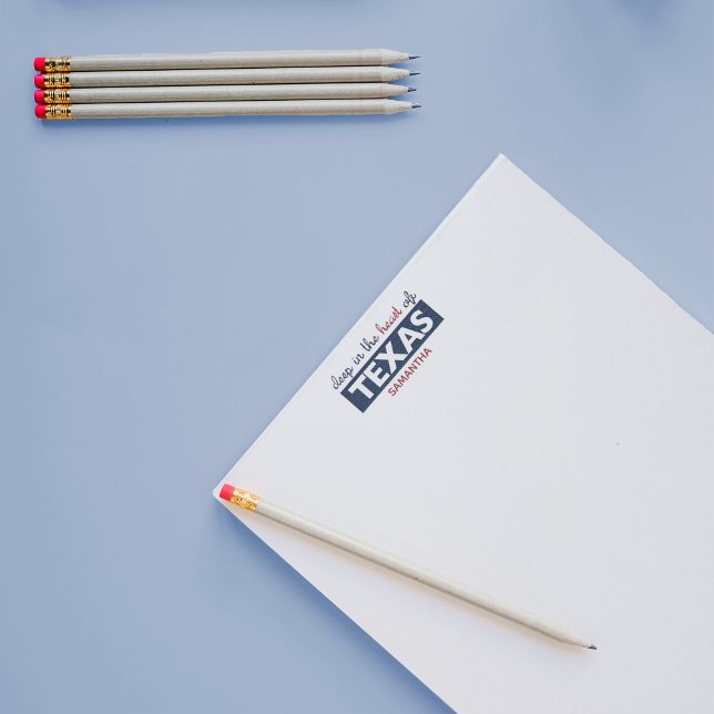 Red and Blue Deep in the Heart of Texas Anteckningsblock (Skapare uppladdad)