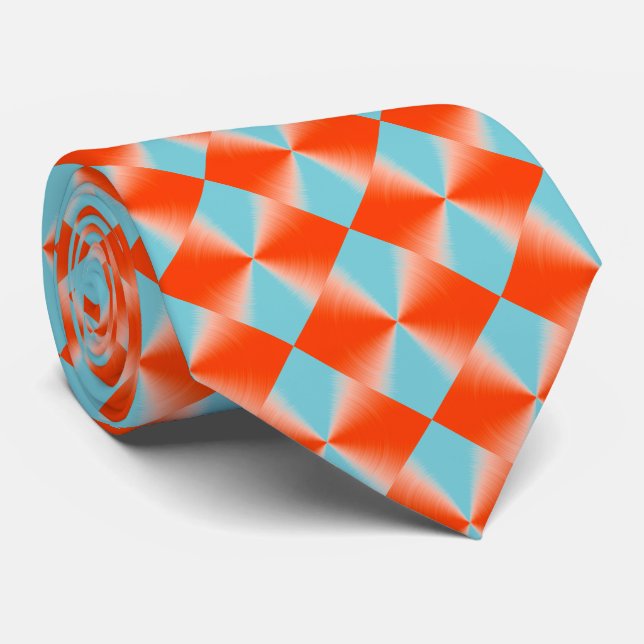 Red and Blue Digital Diamond Mönster Slips (Rullad)