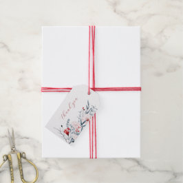 Red And Blue Flower Floral Wedding Thank You  Presentetikett