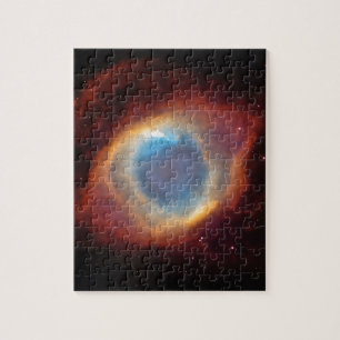 Red and Blue Helix Nebula NGC 7293 Planetary Fog Pussel