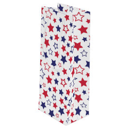 Red and Blue Stars, 4:e juli, vit bakgrund