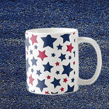 Red and Blue Stars - American flagga mönster