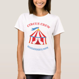 Red and Blue Tält Circus Carnival Birthday T-Shirt
