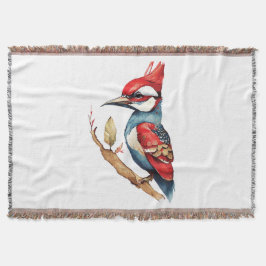 Red and Blue Woodpecker Filt