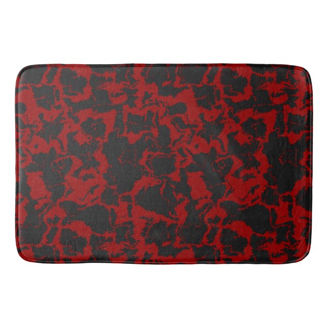 Red and Charcol abstrakt Towel Badrumsmatta (Framsidan)