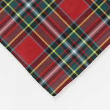 Red and Forest Grönt Gillespie Klan Tartan