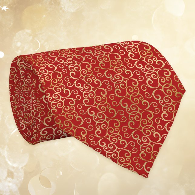 Red and Gold Scrollwork Chinese New Years Slips (Skapare uppladdad)