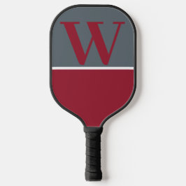 Red and Grått College Monogram Pickleball Paddle