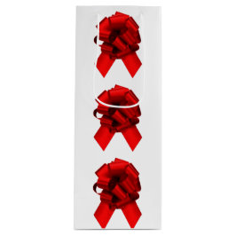 Red and Grönt Bows Vin Gift Bag