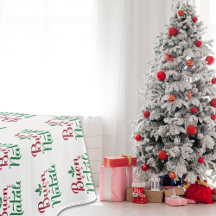 Red and Grönt Buon Natale Kitchen Dining Bord