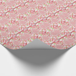 Red and Grönt Burst Abstract Design Presentpapper