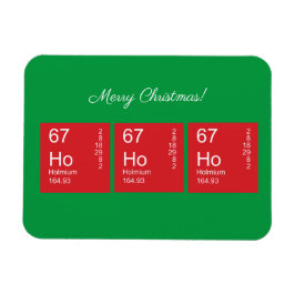 Red and Grönt Ho Ho Ho Periodic Bord Magnet