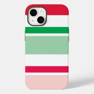 Red and Grönt jul Rand Phone Case