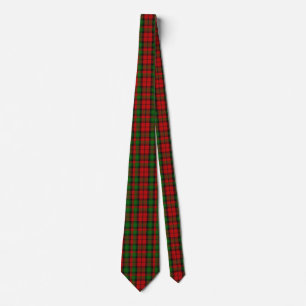 Red and Grönt Kerr Tartan Play Neck Tie Slips