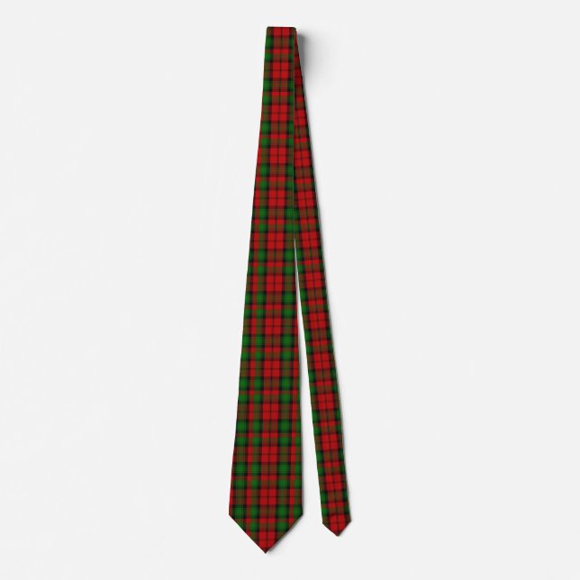Red and Grönt Kerr Tartan Play Neck Tie Slips (Framsida)