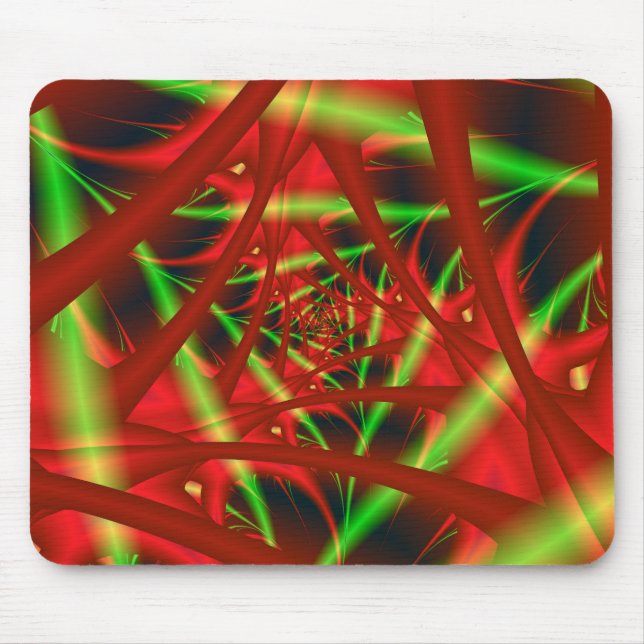 Red and Grönt Neural Network Spiral Musmatta (Framsidan)