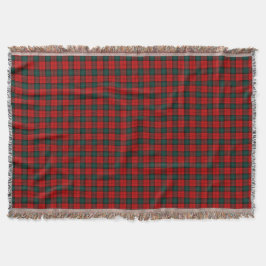 Red and Grönt Stewart av Atholl Klan Tartan Mysfilt