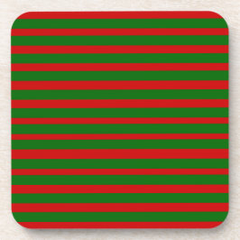 Red and Grönt Stripey Underlägg
