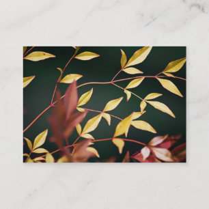 Red and Guld Mini Print Visitkort