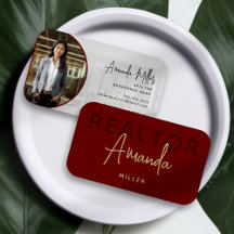 Red and Guld Realtor Broker Real Gods Agent