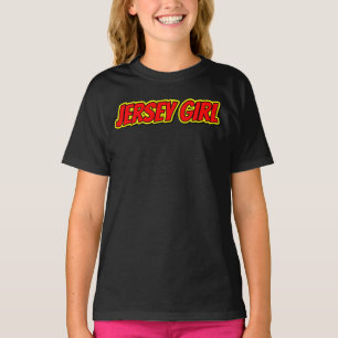 Red and Gult Jersey Girl T Shirt