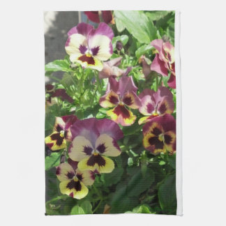 Red and Gult Pansies 2013 Kitchen Towel Kökshandduk