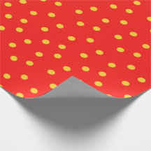 Red and Gult Polka Dot