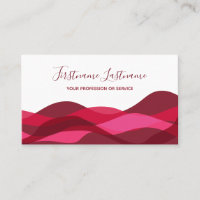 Red and lila abstrakt vinkar calligraphy business