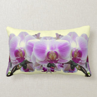 Red and Lila Orchids Lumbarkudde