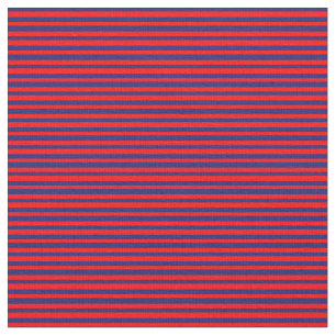 Red and Midnight Blue Färgad Rand Tyg
