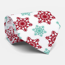 Red and Mint Grönt Snöflingor jul