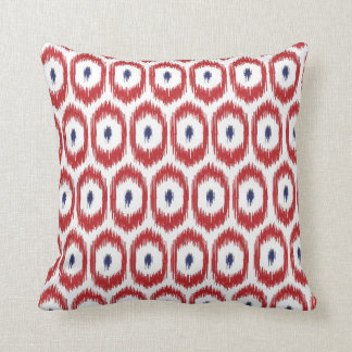 Red and Navy Kat Pillow Kudde