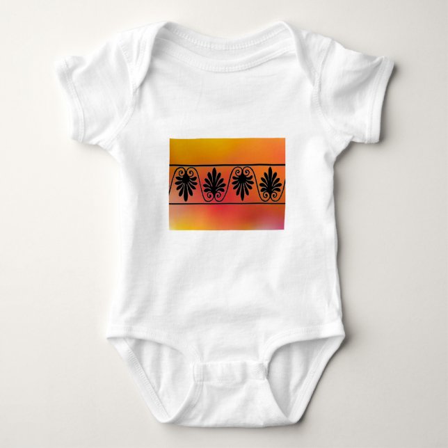 Red and Orange Gräns Infant's Shirt T (Framsida)