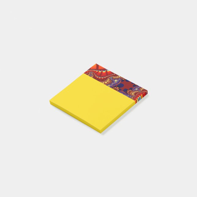 Red and Orange Remix Post-it Block (Vinklad)